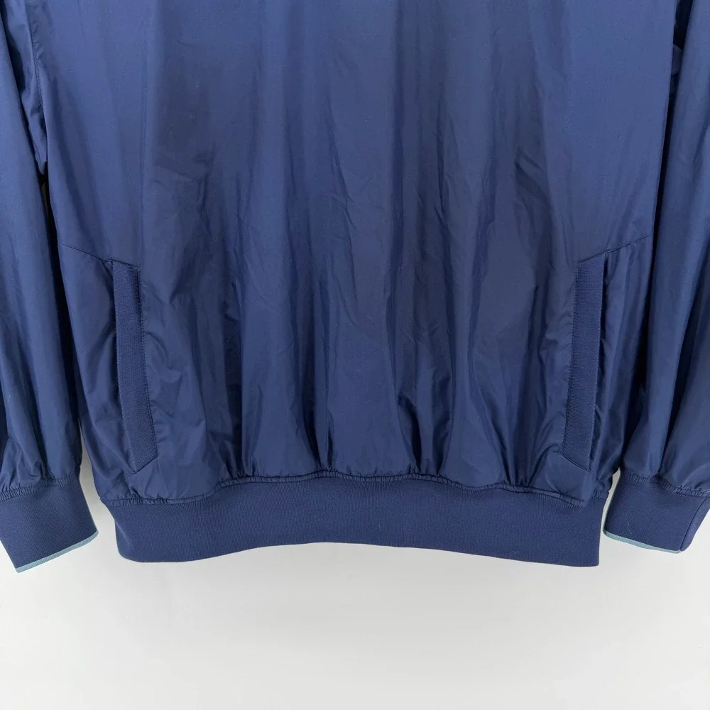 Cabelas‎ Mens XL Pullover Windbreaker Jacket Blue V Neck Long Sleeve Gorpcore